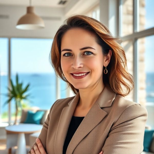 Portret konzultanta Studija Jurić u pulskom uredu s pogledom na Jadran